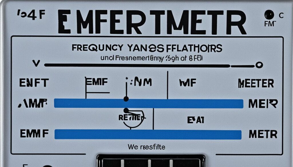 EMF meter features and data display