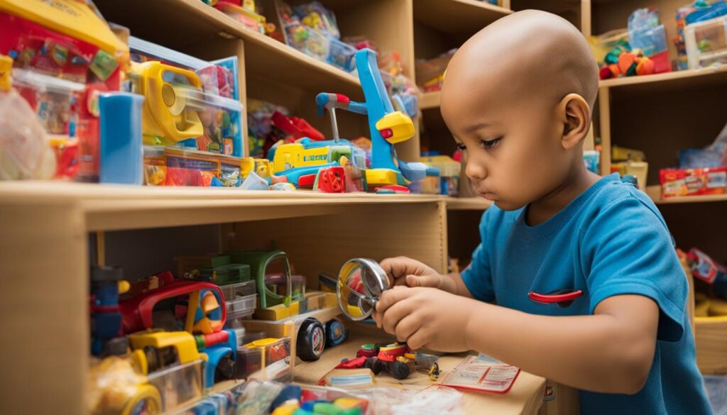 Selecting safe toys for pediatric cancer patients