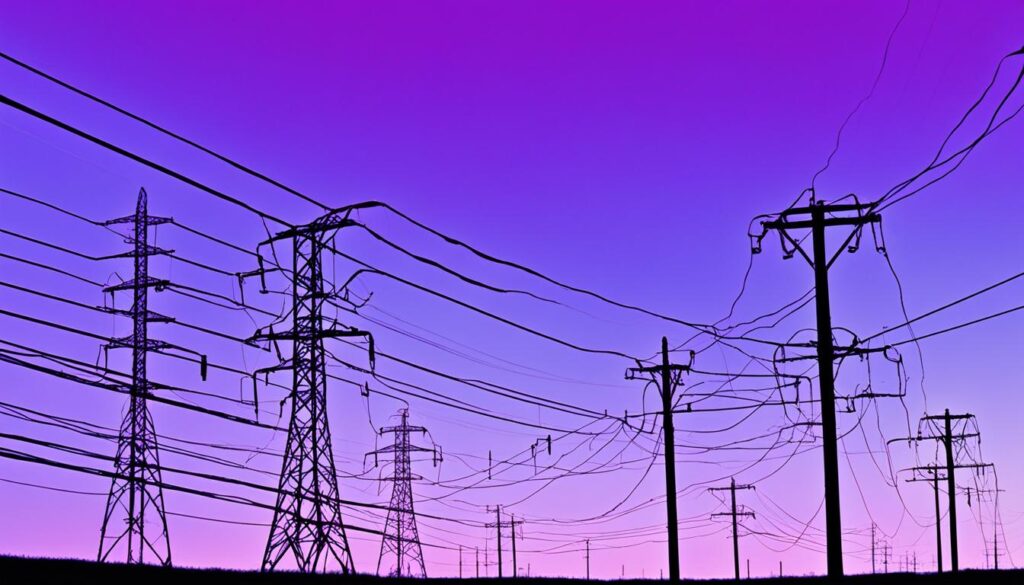 power lines and electric appliances